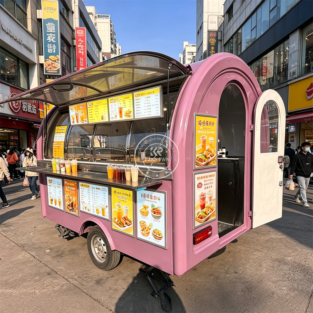 Commercial Kitchen Trailer - Concession Stand Fries Sausage Food Truck