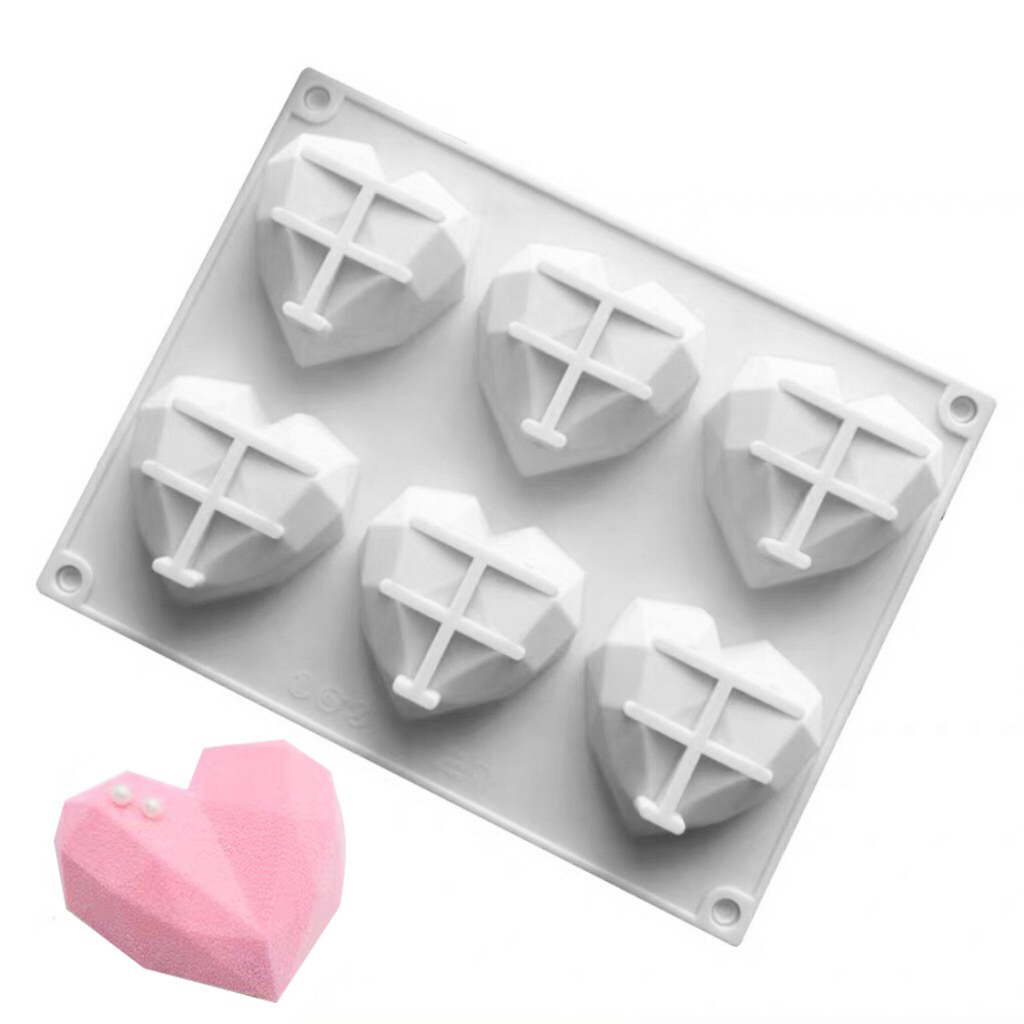 3D 6 Cavity Diamond Love Silic - Commercial Kitchen Accessories 评论和价格