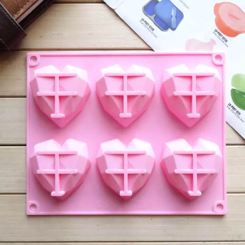 3D 6 Cavity Diamond Love Silic - Commercial Kitchen Accessories 评论和价格