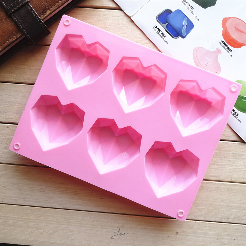 3D 6 Cavity Diamond Love Silic - Commercial Kitchen Accessories 评论和价格