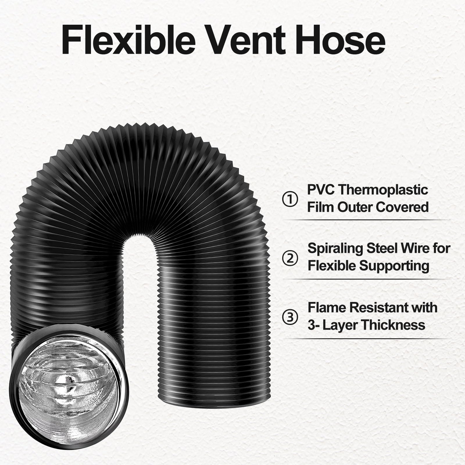 4 inch Dryer Vent Hose with 2  - Commercial Kitchen Ventilation 评论和价格