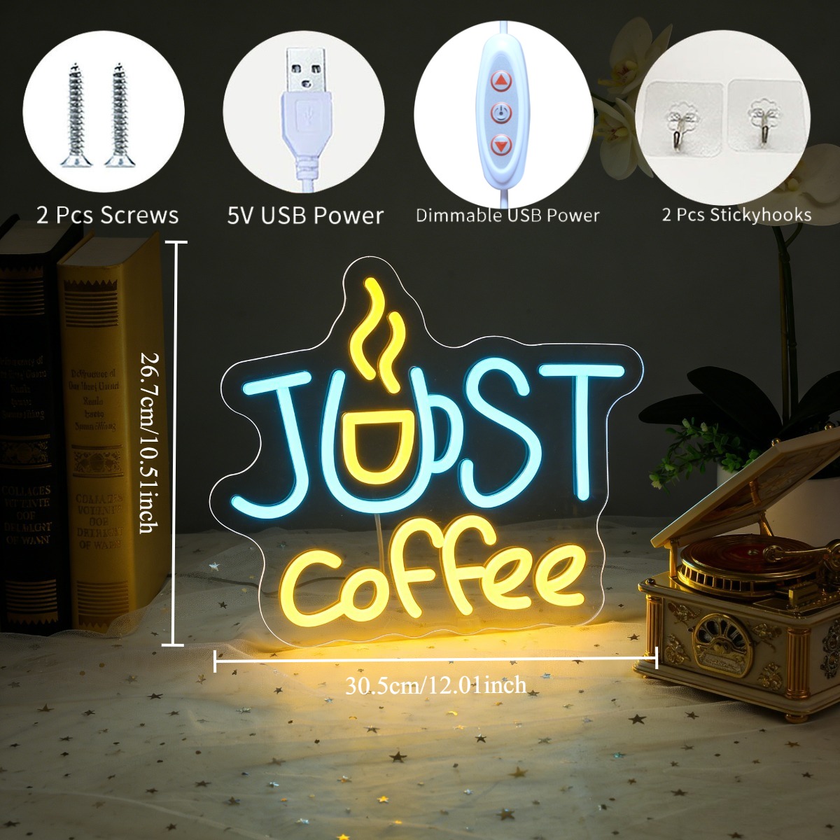 Coffee Cup LED Neon Light Sign - Commercial Kitchen Ideas 评论和价格
