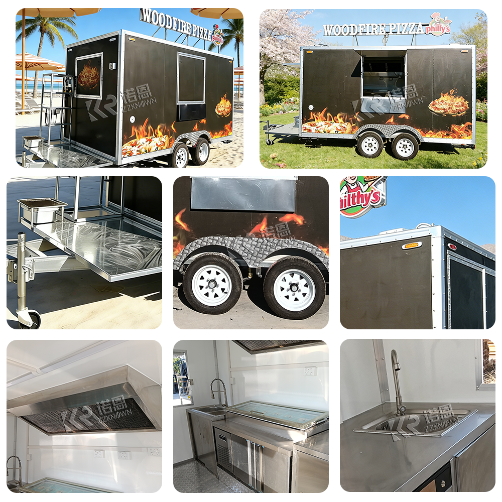 Customizable Food Vending Cart - Commercial Kitchen Trailer 评论和价格