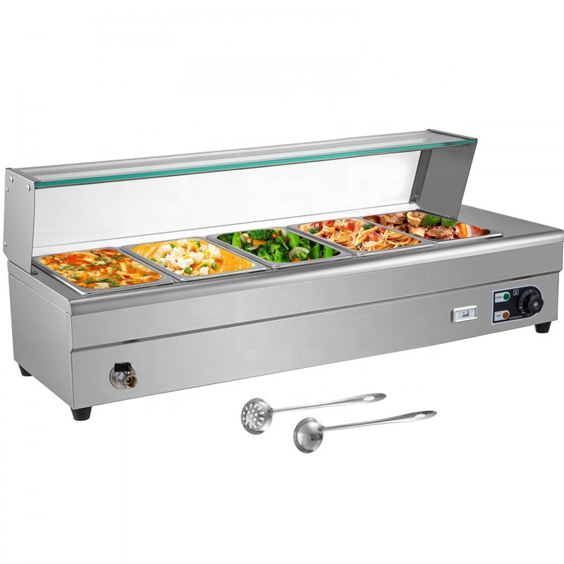 Pans Electric Industrial Table - Bain Marie Food Warmer 评论和价格