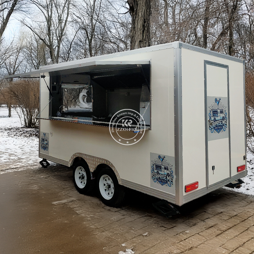 Mobile Food Truck With Full Ki - Commercial Kitchen Trailer 评论和价格