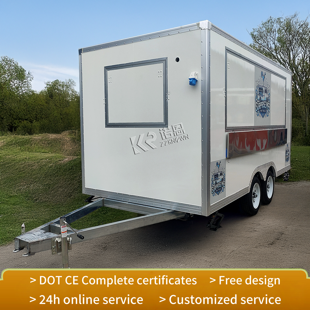 Mobile Food Truck With Full Ki - Commercial Kitchen Trailer 评论和价格