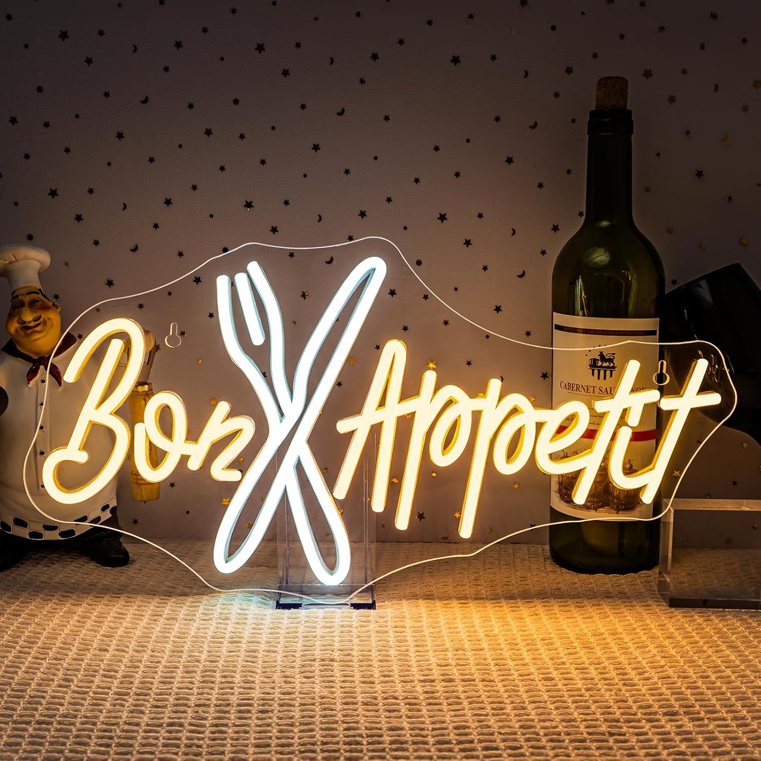 Bon Appétit Neon Sign Good App - Commercial Kitchen Ideas 评论和价格